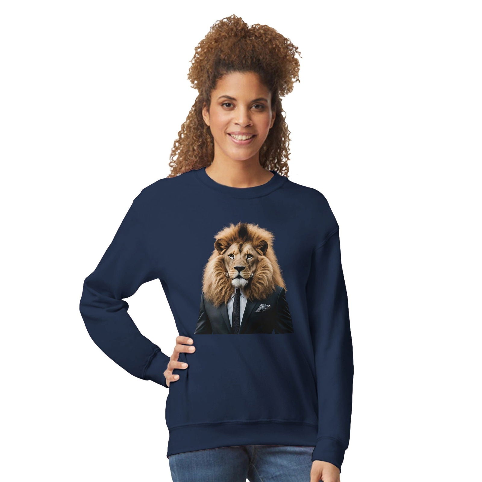 Dandy Animal Lion | Trui Unisex - Tshirt-Fabriek.nl