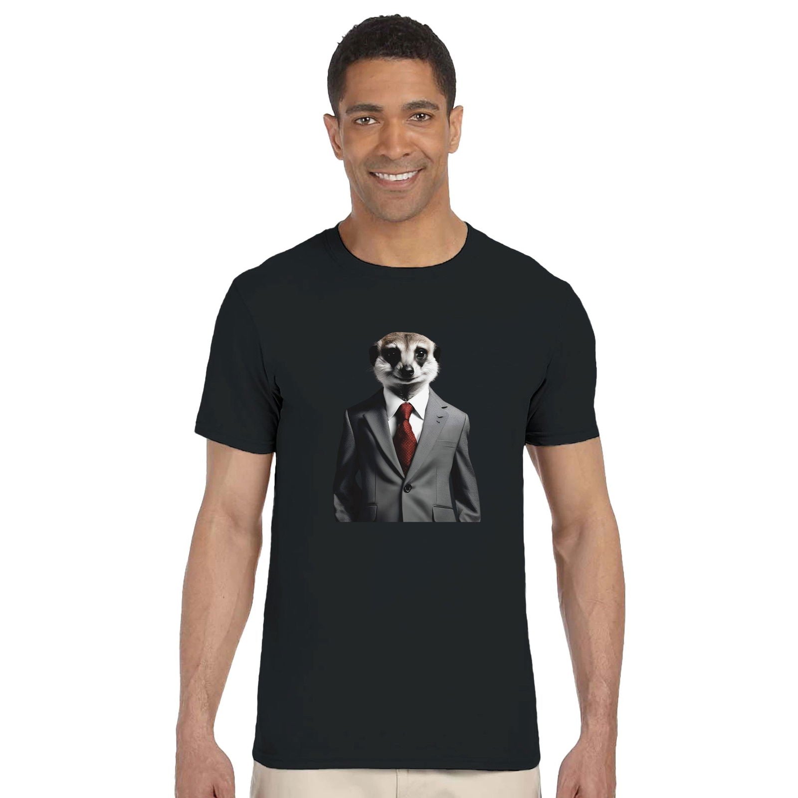 Dandy Animal Meerkat | T-shirt Unisex - Tshirt-Fabriek.nl