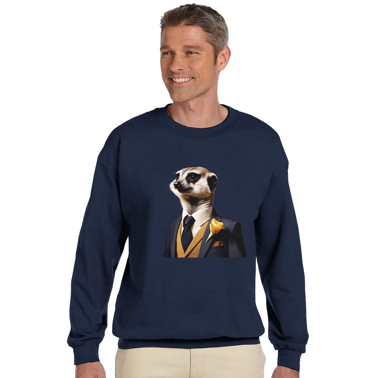 Dandy Animal Meerkat | Trui Unisex - Tshirt-Fabriek.nl