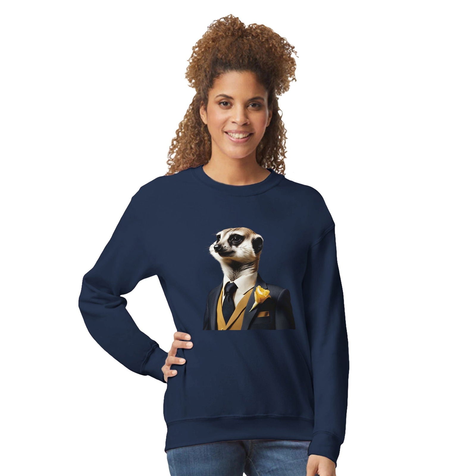 Dandy Animal Meerkat | Trui Unisex - Tshirt-Fabriek.nl