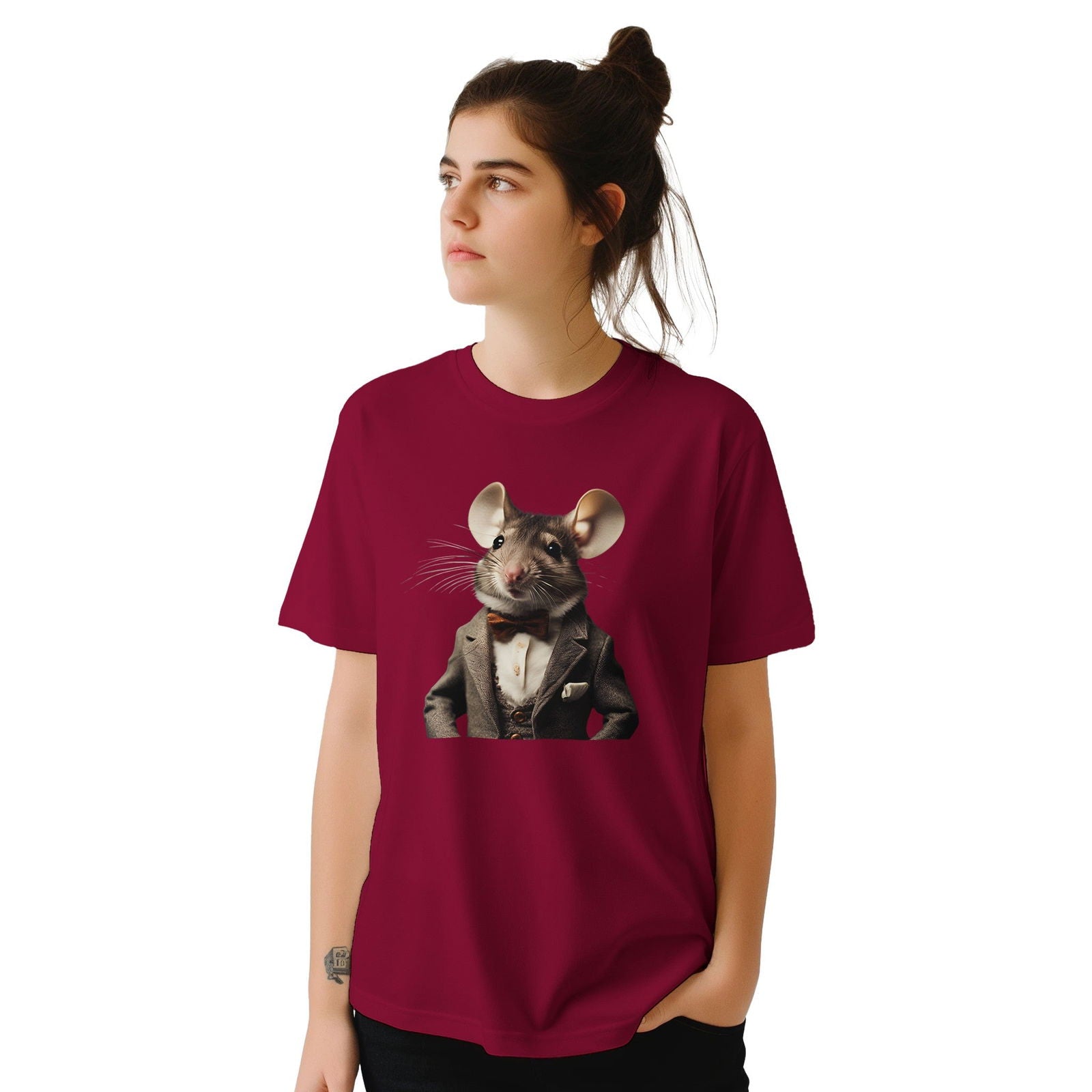 Dandy Animal Mouse | T-shirt Unisex - Tshirt-Fabriek.nl