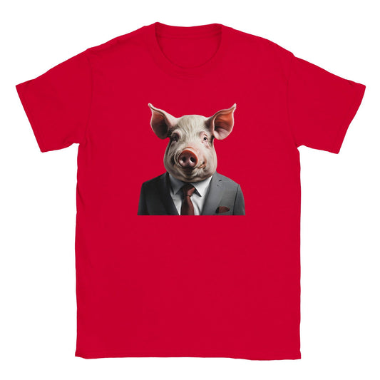 Dandy Animal Pig 2 | T-shirt Unisex - Tshirt-Fabriek.nl