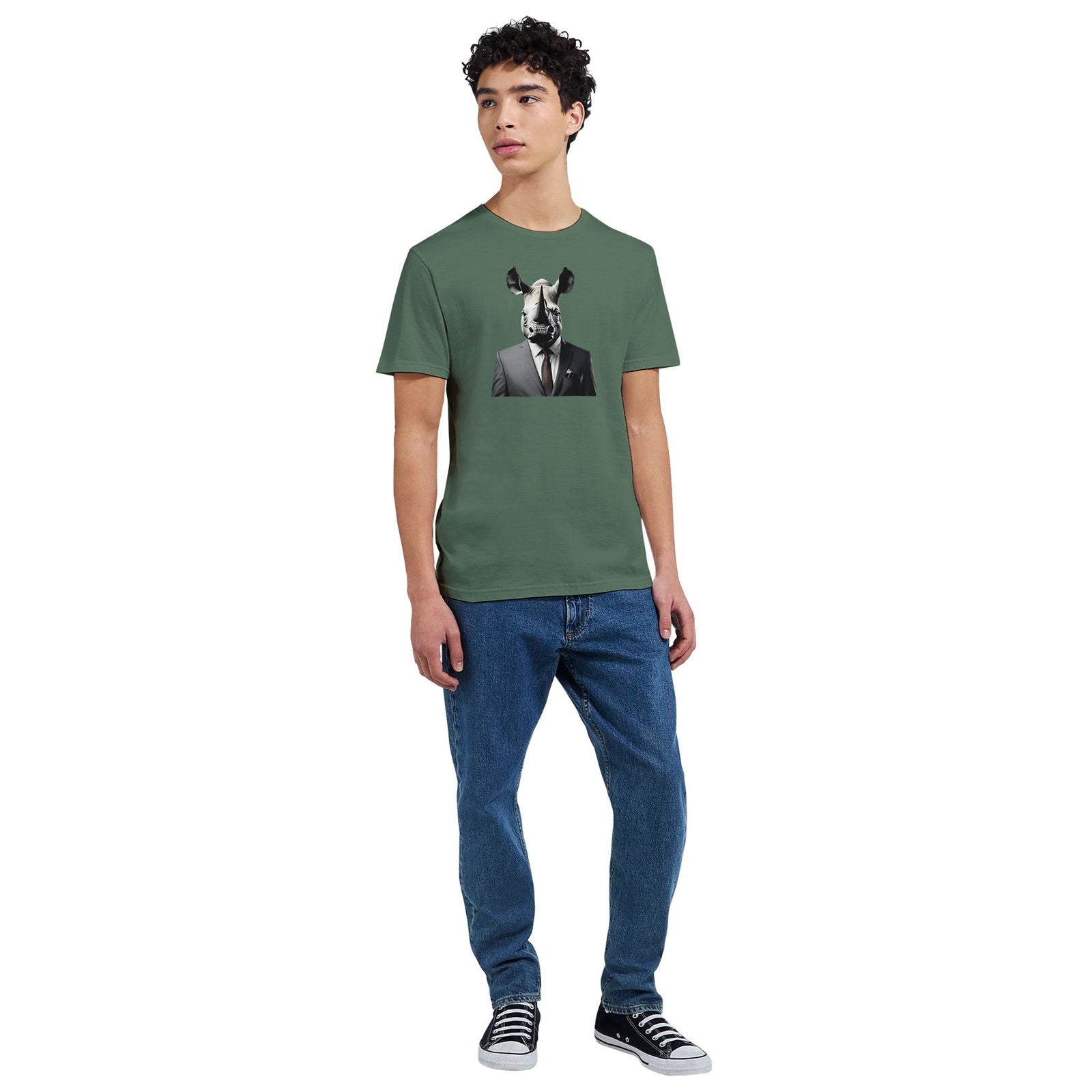 Dandy Animal Rhino | T-shirt Unisex - Tshirt-Fabriek.nl