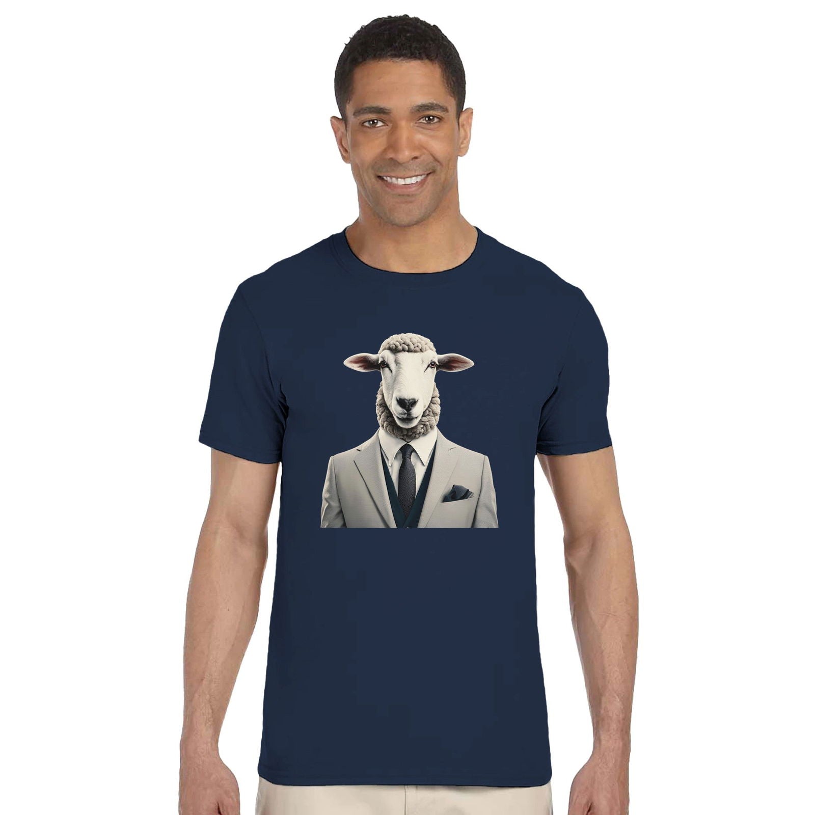 Dandy Animal Sheep | T-shirt Unisex - Tshirt-Fabriek.nl