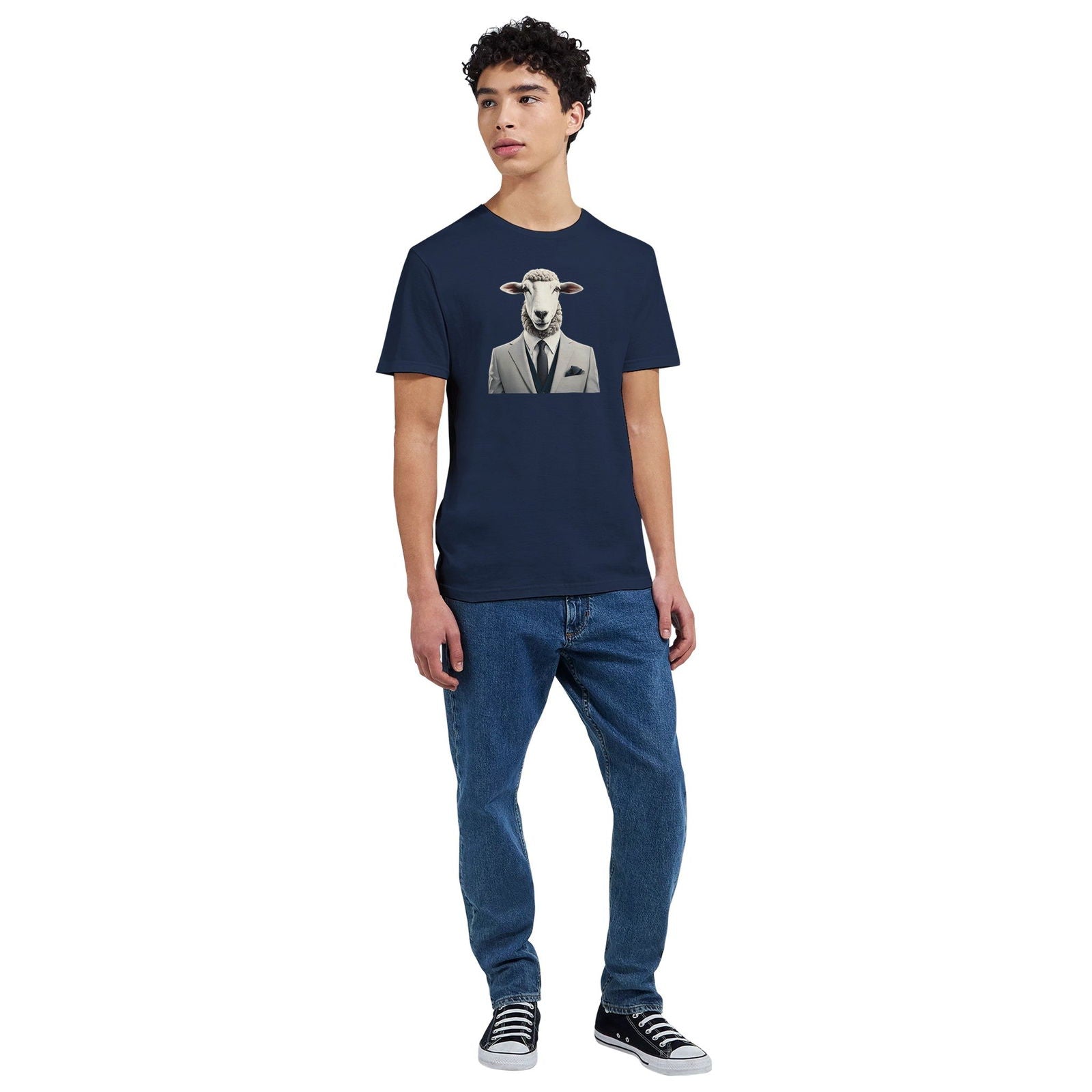 Dandy Animal Sheep | T-shirt Unisex - Tshirt-Fabriek.nl