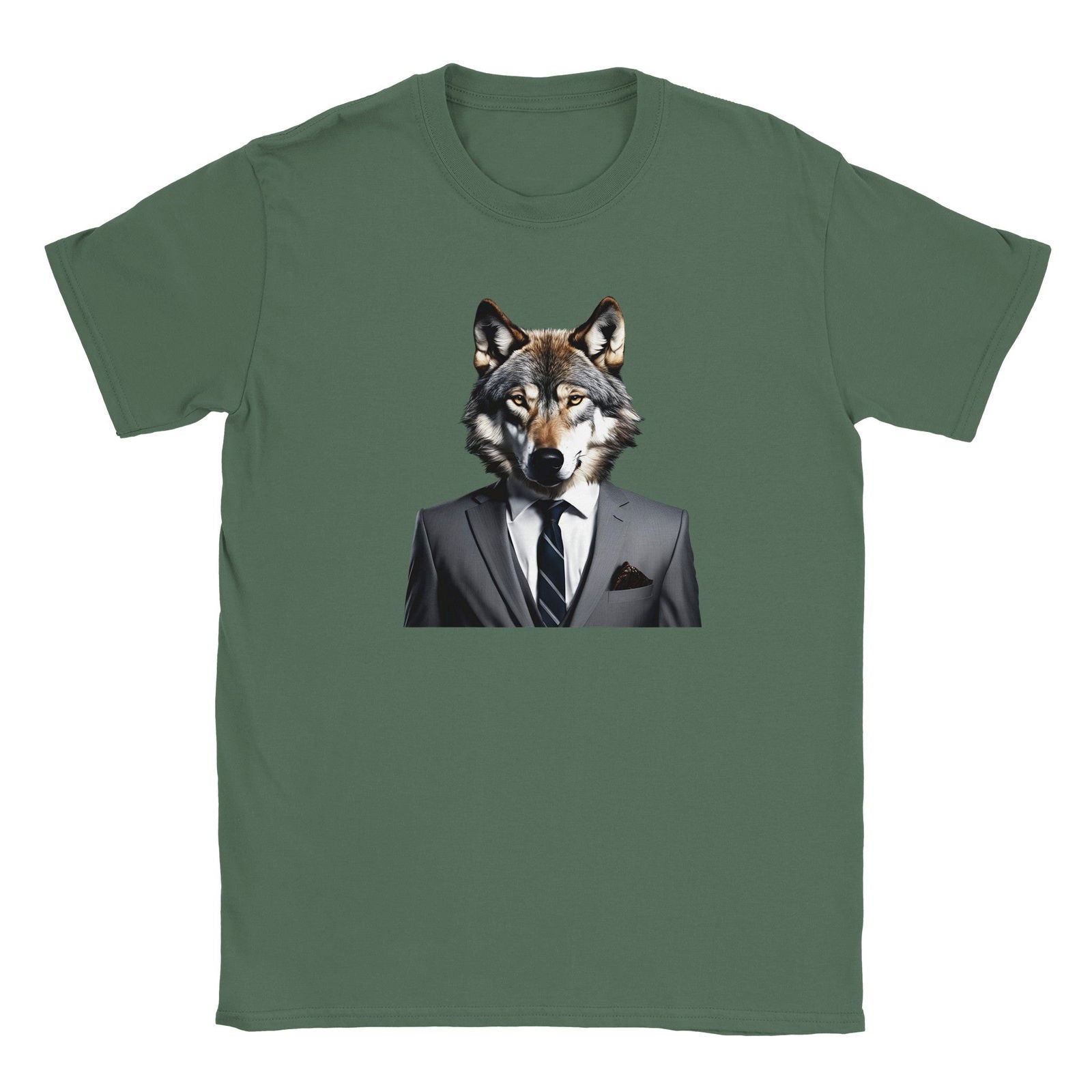 Dandy Animal Wolf | T-shirt Unisex - Tshirt-Fabriek.nl