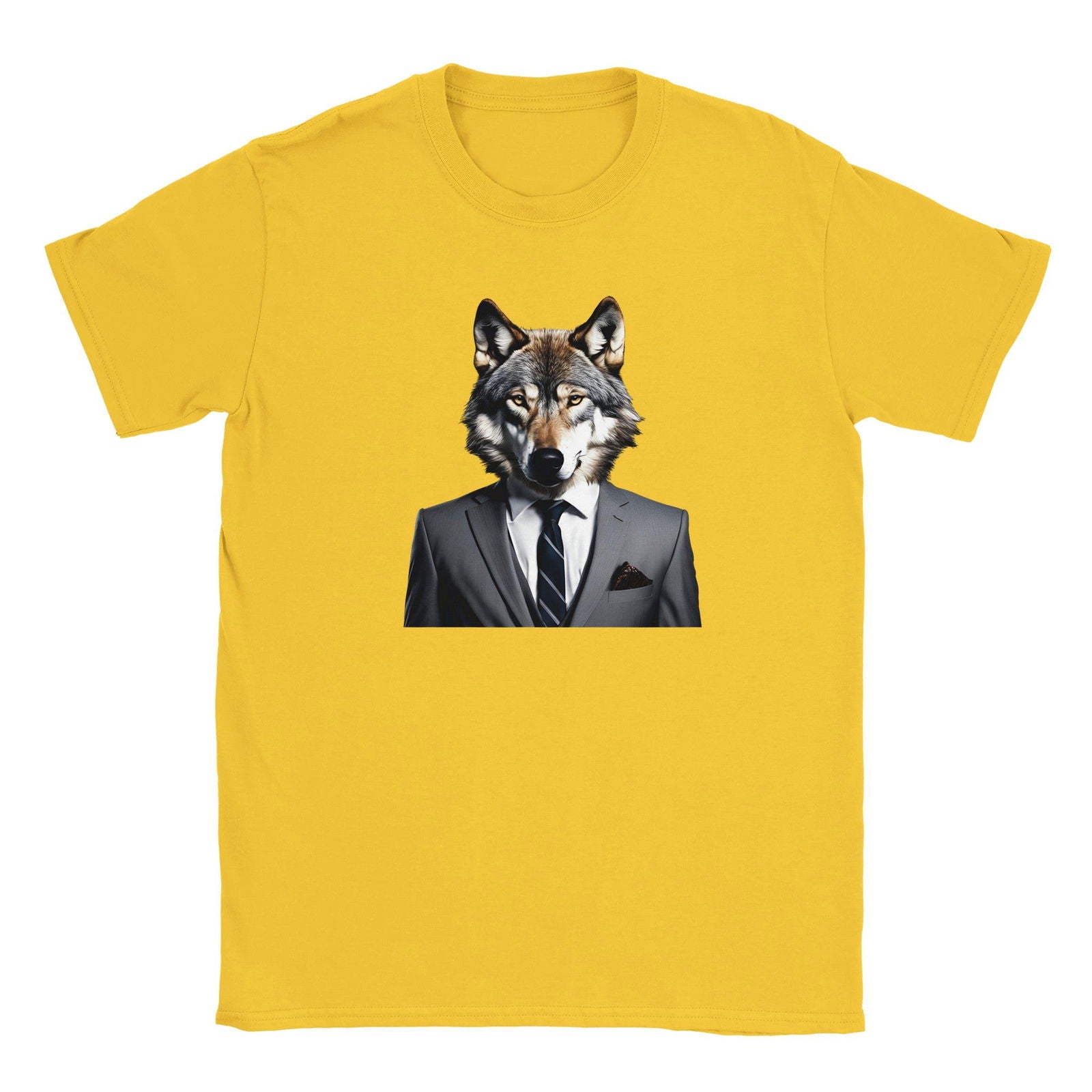 Dandy Animal Wolf | T-shirt Unisex - Tshirt-Fabriek.nl