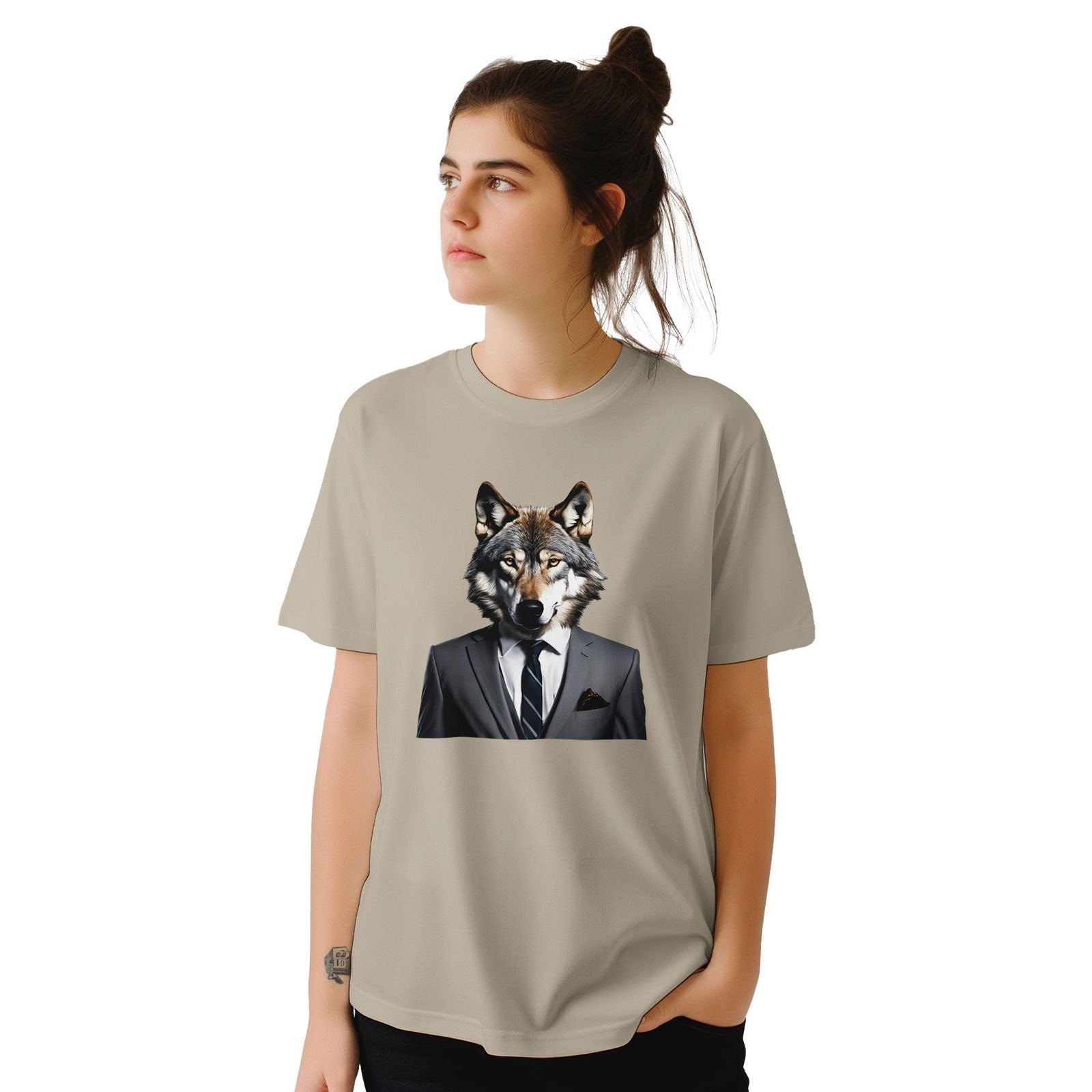 Dandy Animal Wolf | T-shirt Unisex - Tshirt-Fabriek.nl