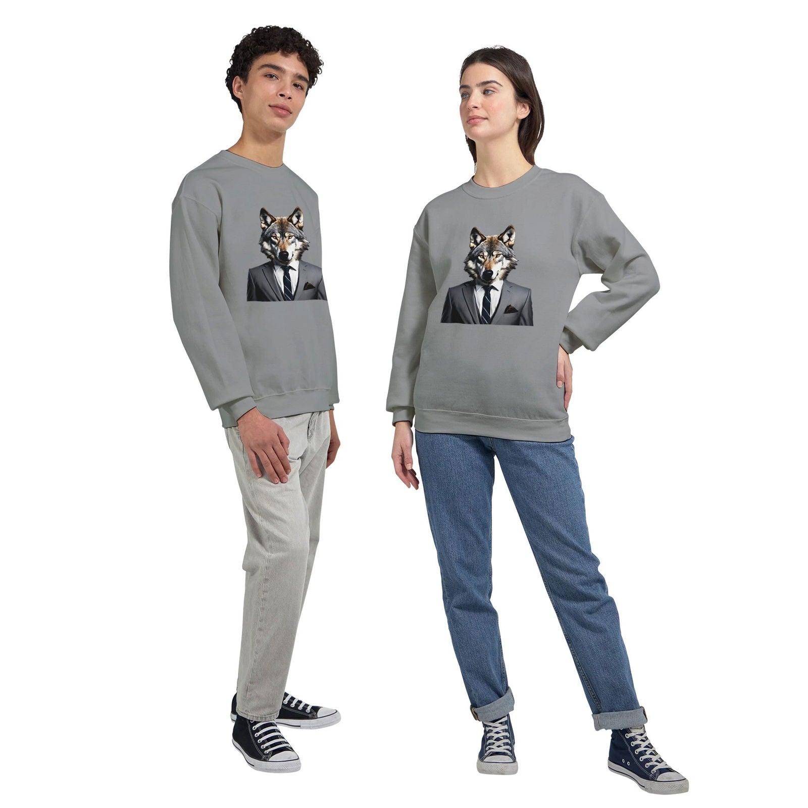 Dandy Animal Wolf | Trui Unisex - Tshirt-Fabriek.nl