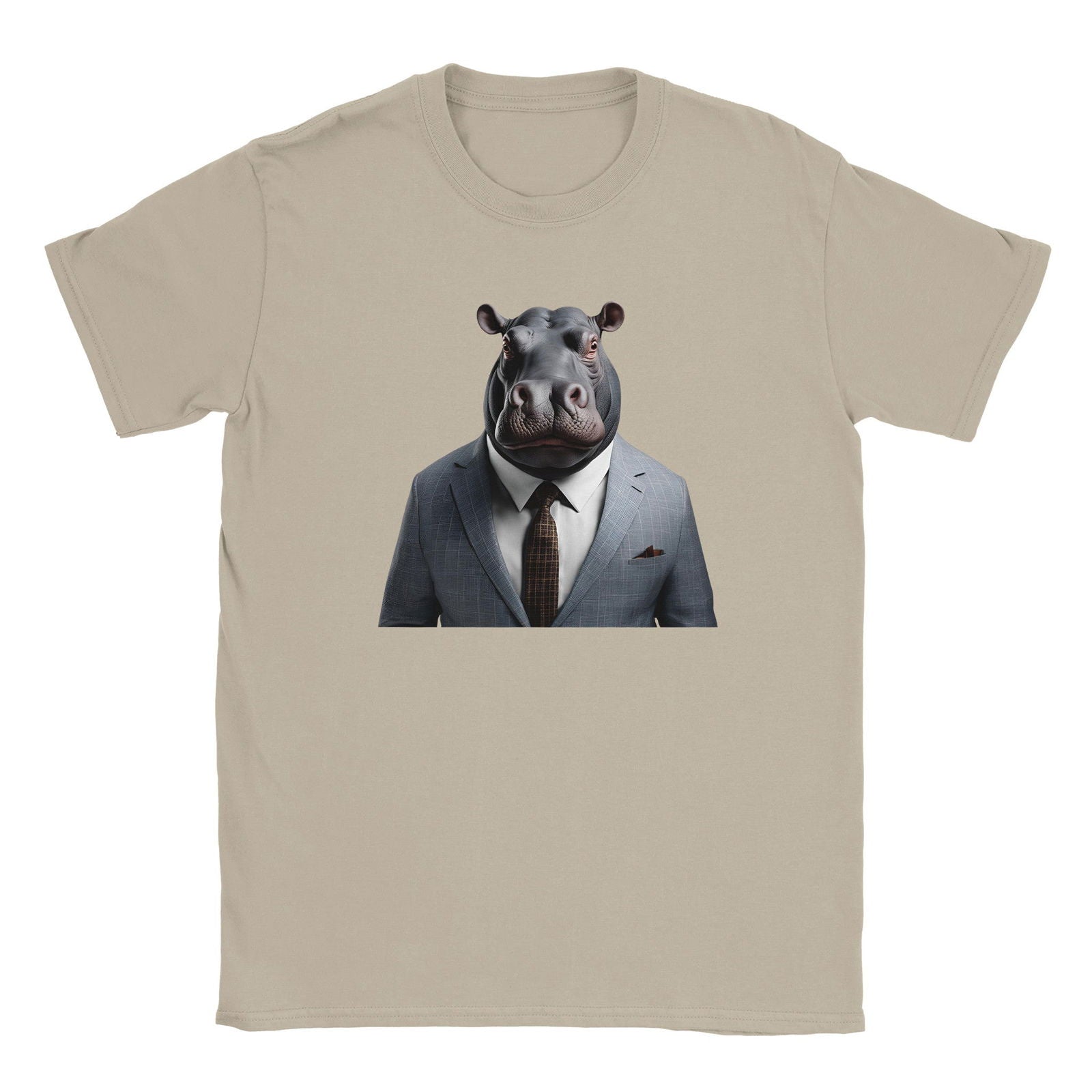 Dandy Animal hippopotamus | T-shirt Unisex - Tshirt-Fabriek.nl