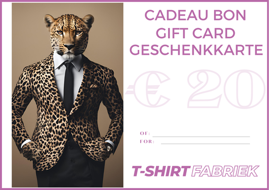 Gift Card - Tshirt-Fabriek.nl