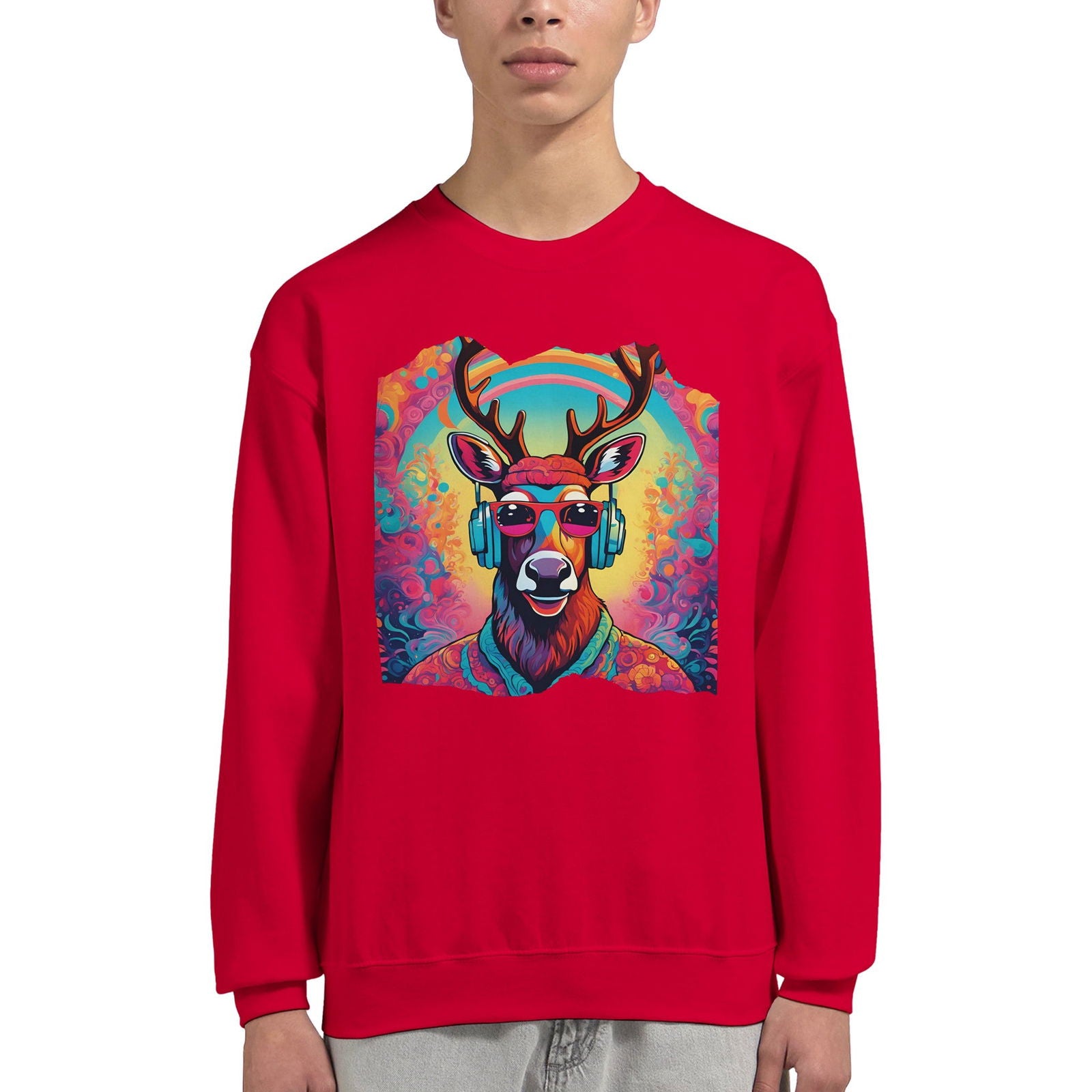 Hippie Rudolph | Trui Unisex - Tshirt-Fabriek.nl