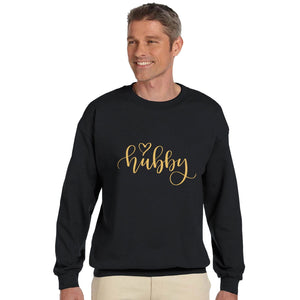 Hubby gold | Trui Unisex - Tshirt-Fabriek.nl