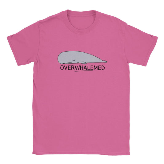 LAZY ANIMAL - Overwhalemed | T-Shirt Unisex - Tshirt-Fabriek.nl