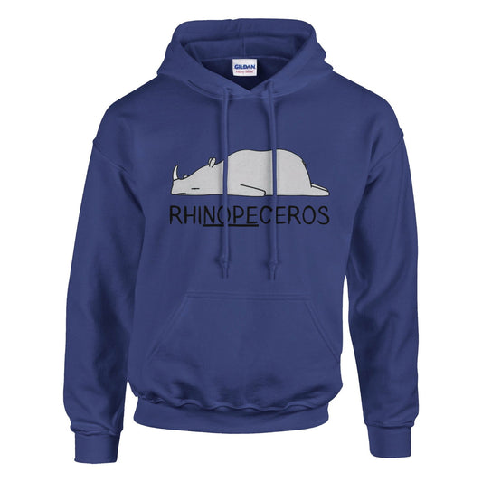 Lazy Animal - RhiNOPEceros | Hoodie Unisex - Tshirt-Fabriek.nl