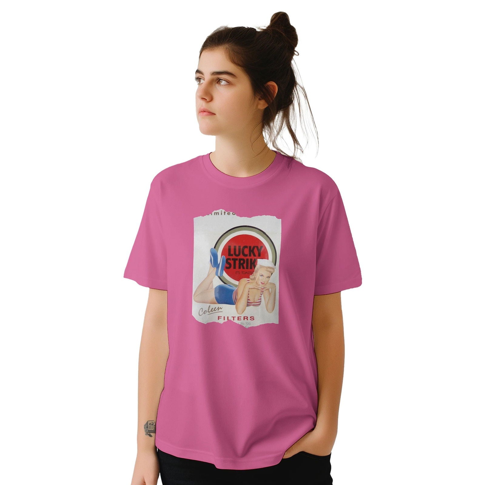 Lucky Strike coleen | T-shirt Unisex - Tshirt-Fabriek.nl