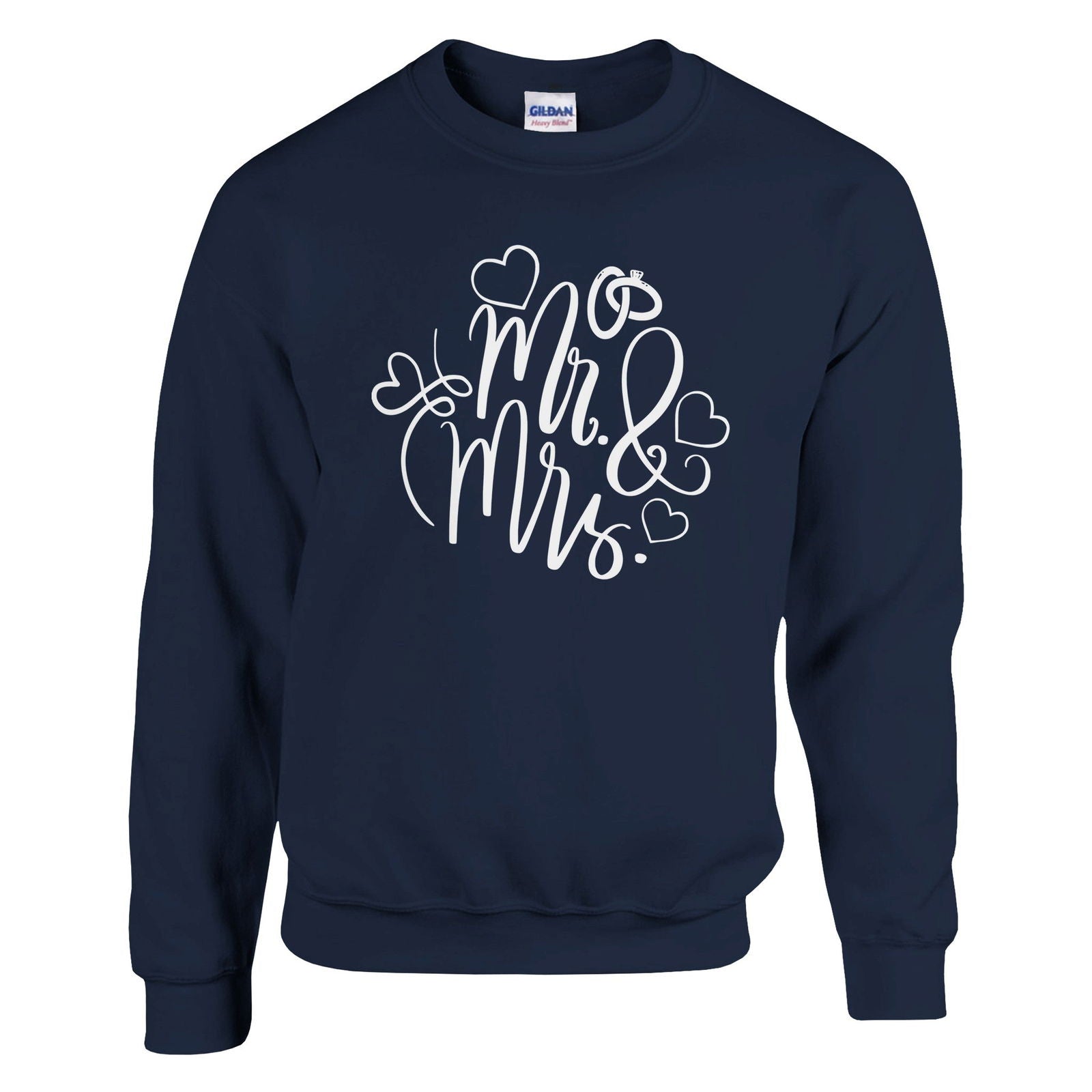 Mr & Mrs hearts | Trui Unisex - Tshirt-Fabriek.nl