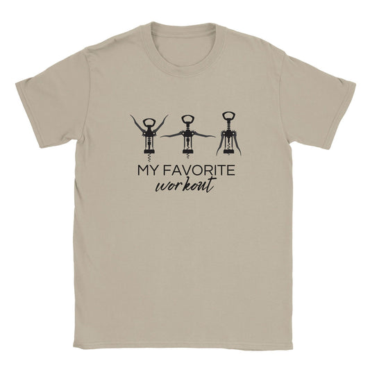 My favourite workout | T-shirt Unisex - Tshirt-Fabriek.nl