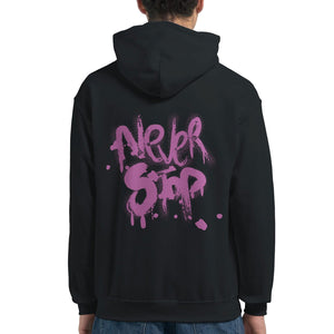 Never Stop | Hoodie Unisex - Tshirt-Fabriek.nl