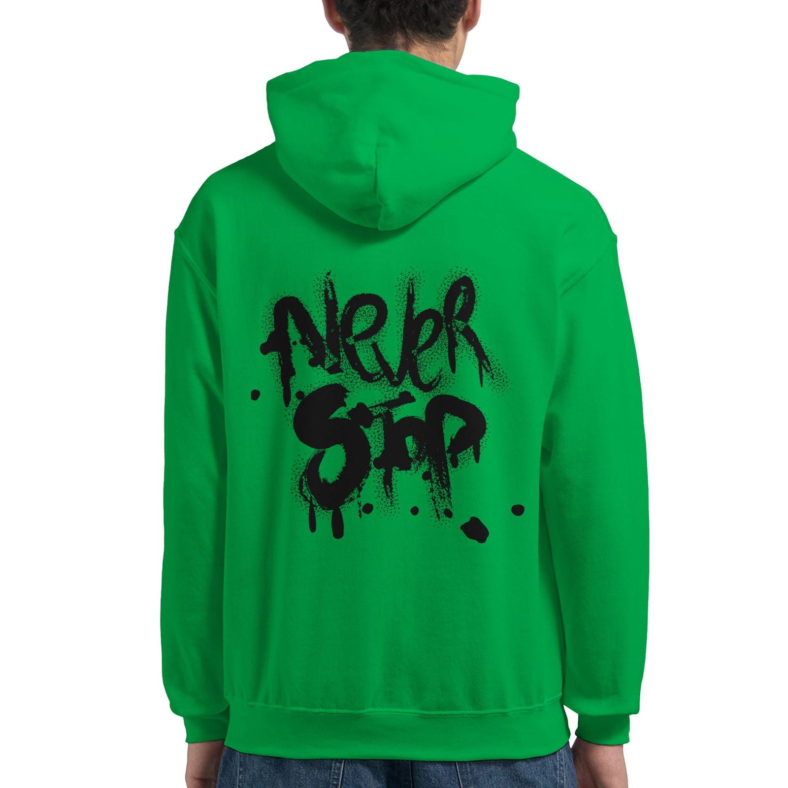 Never Stop | Hoodie Unisex - Tshirt-Fabriek.nl