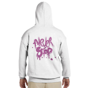 Never Stop | Hoodie Unisex - Tshirt-Fabriek.nl