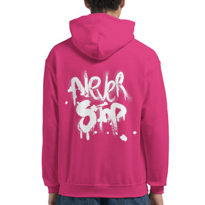 Never Stop | Hoodie Unisex - Tshirt-Fabriek.nl