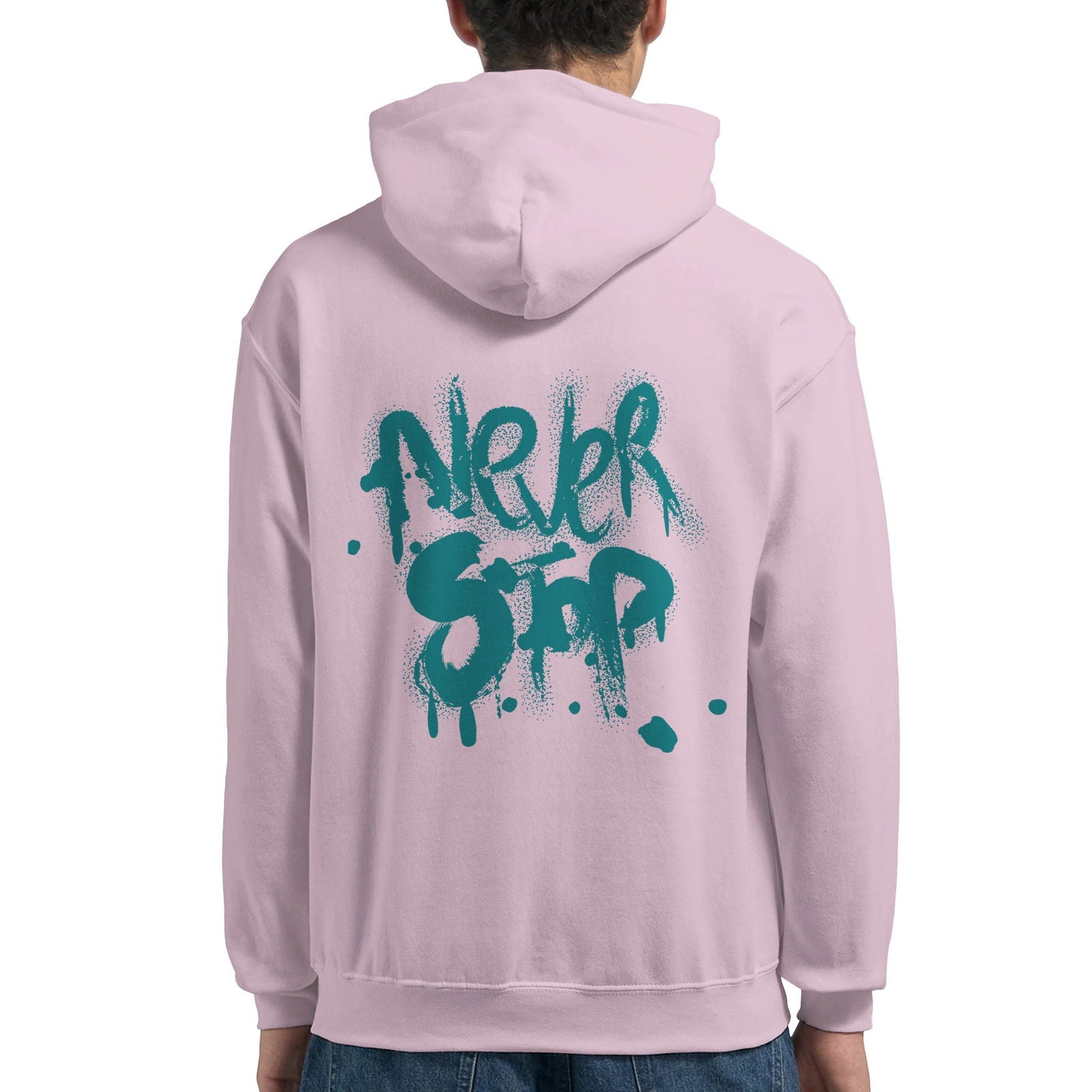 Never Stop | Hoodie Unisex - Tshirt-Fabriek.nl