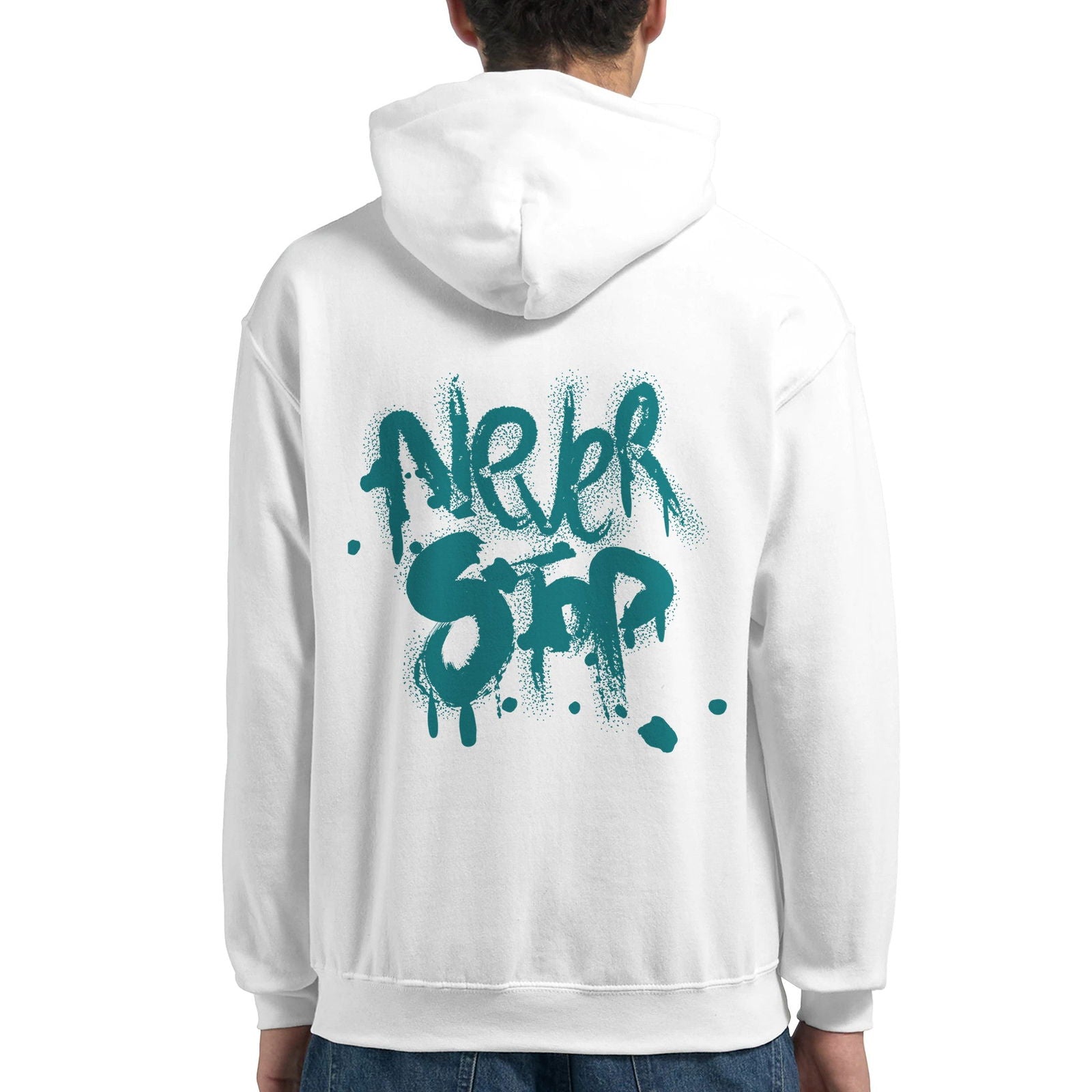 Never Stop | Hoodie Unisex - Tshirt-Fabriek.nl