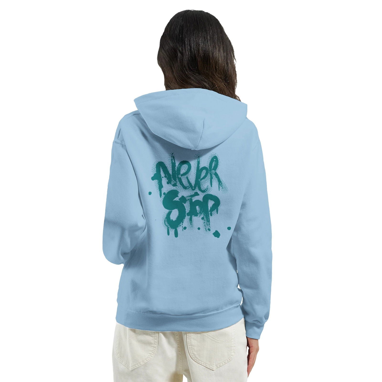 Never Stop | Hoodie Unisex - Tshirt-Fabriek.nl