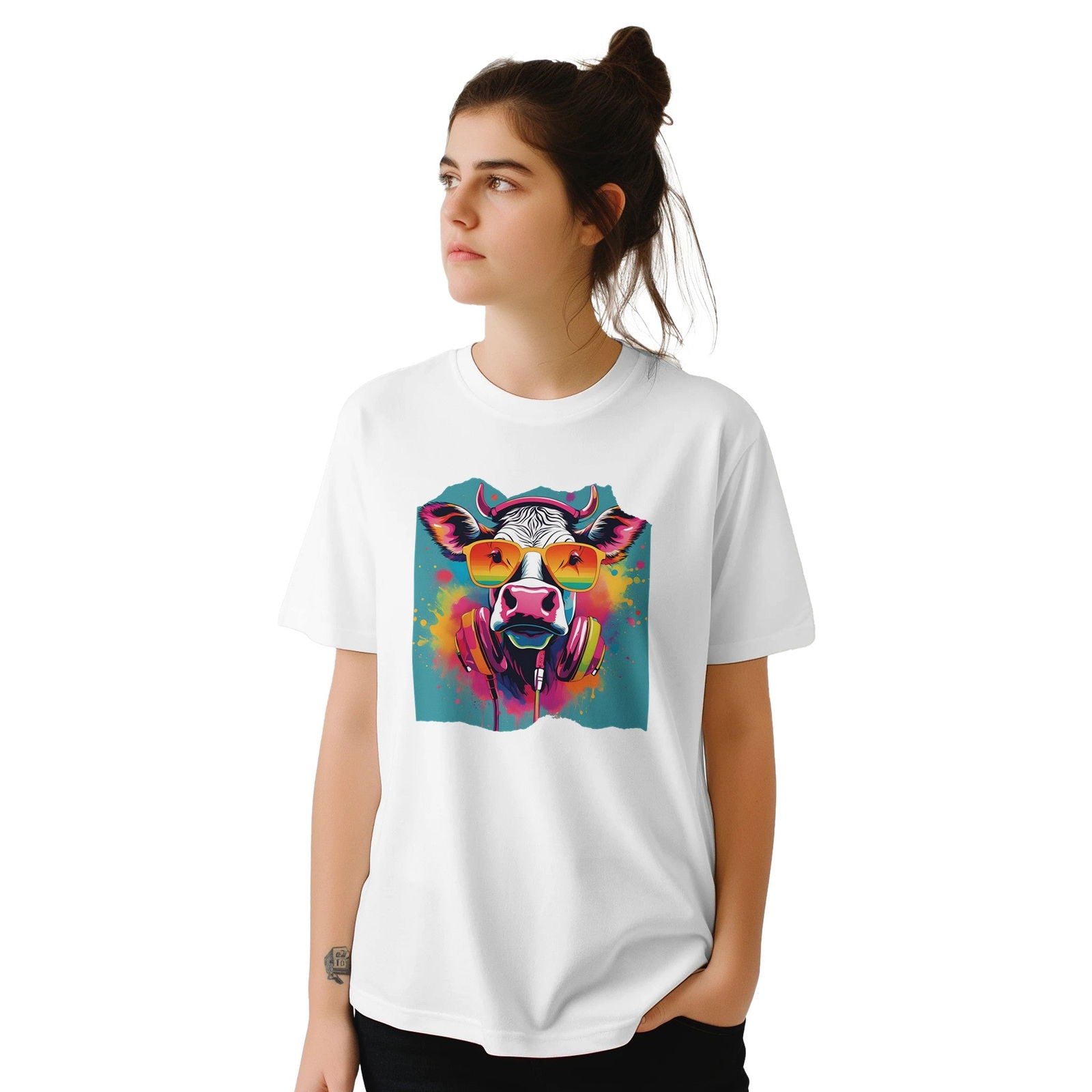 Party Animal Koe | T-Shirt Unisex - Tshirt-Fabriek.nl