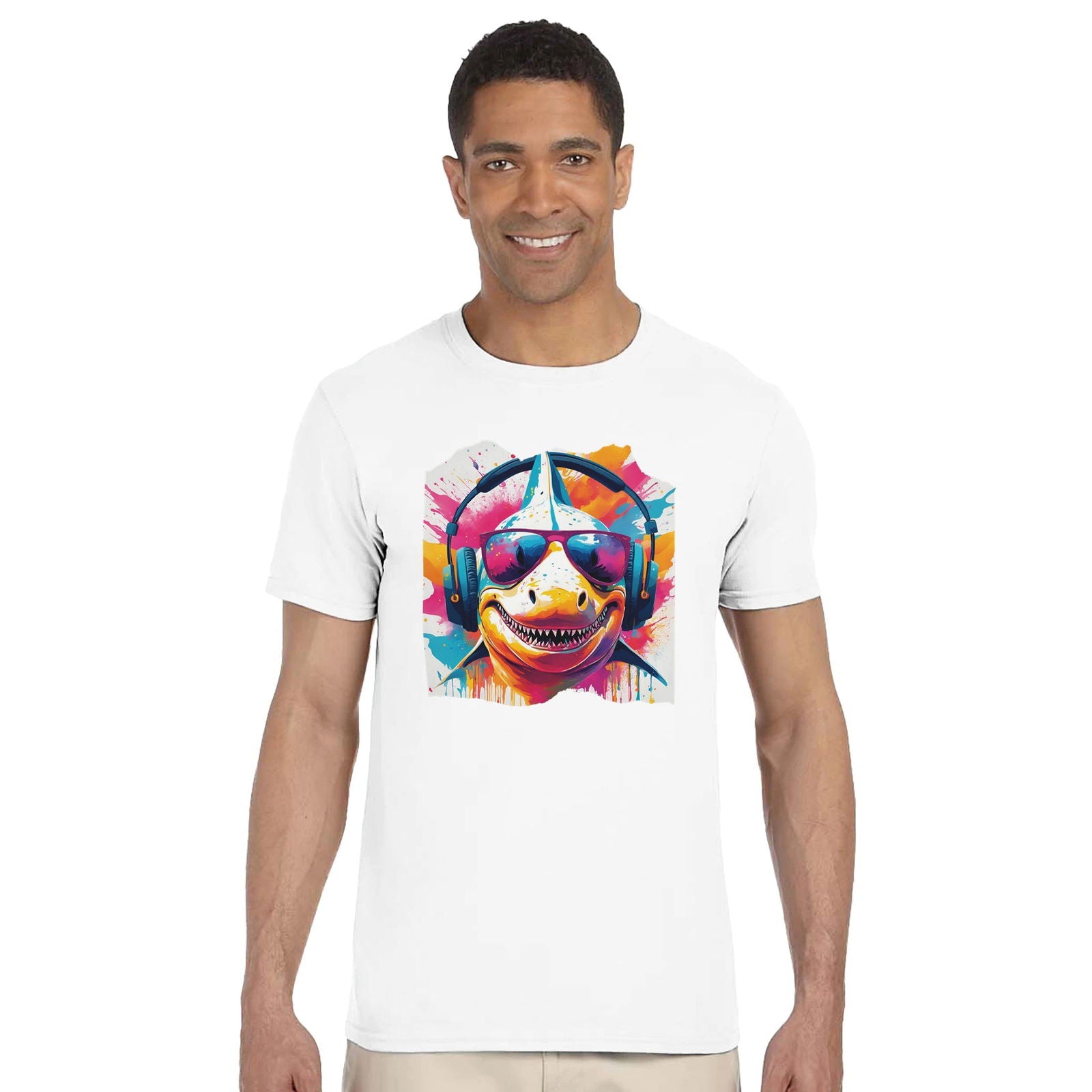 Party Animal Shark | T-Shirt Unisex - Tshirt-Fabriek.nl