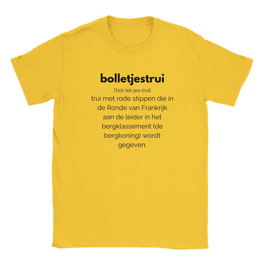 Pedal Play - Bolletjestrui | T-Shirt Unisex - Tshirt-Fabriek.nl