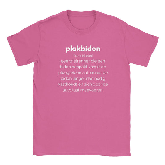 Pedal Play - Plakbidon | T-Shirt Unisex - Tshirt-Fabriek.nl