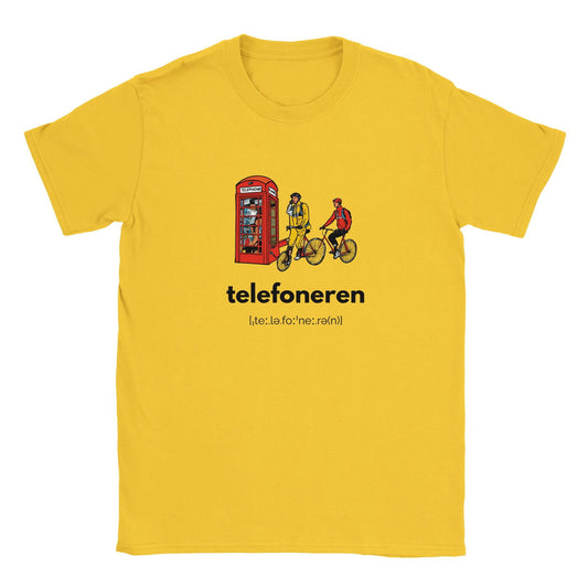 Pedal Play - Telefoneren | T-Shirt Unisex - Tshirt-Fabriek.nl