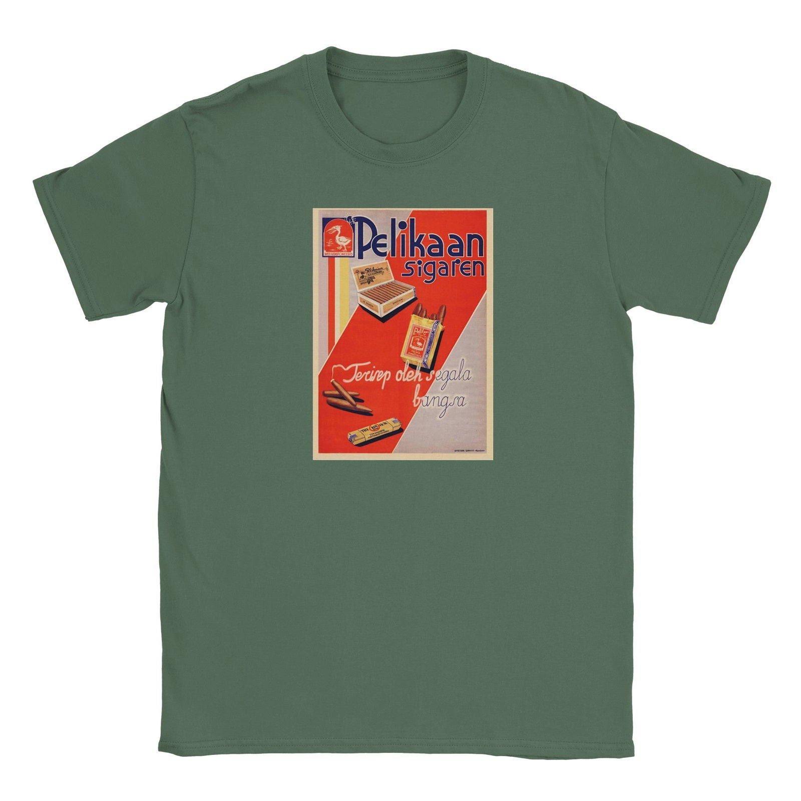 Pelikaan sigaren | T-shirt Unisex - Tshirt-Fabriek.nl