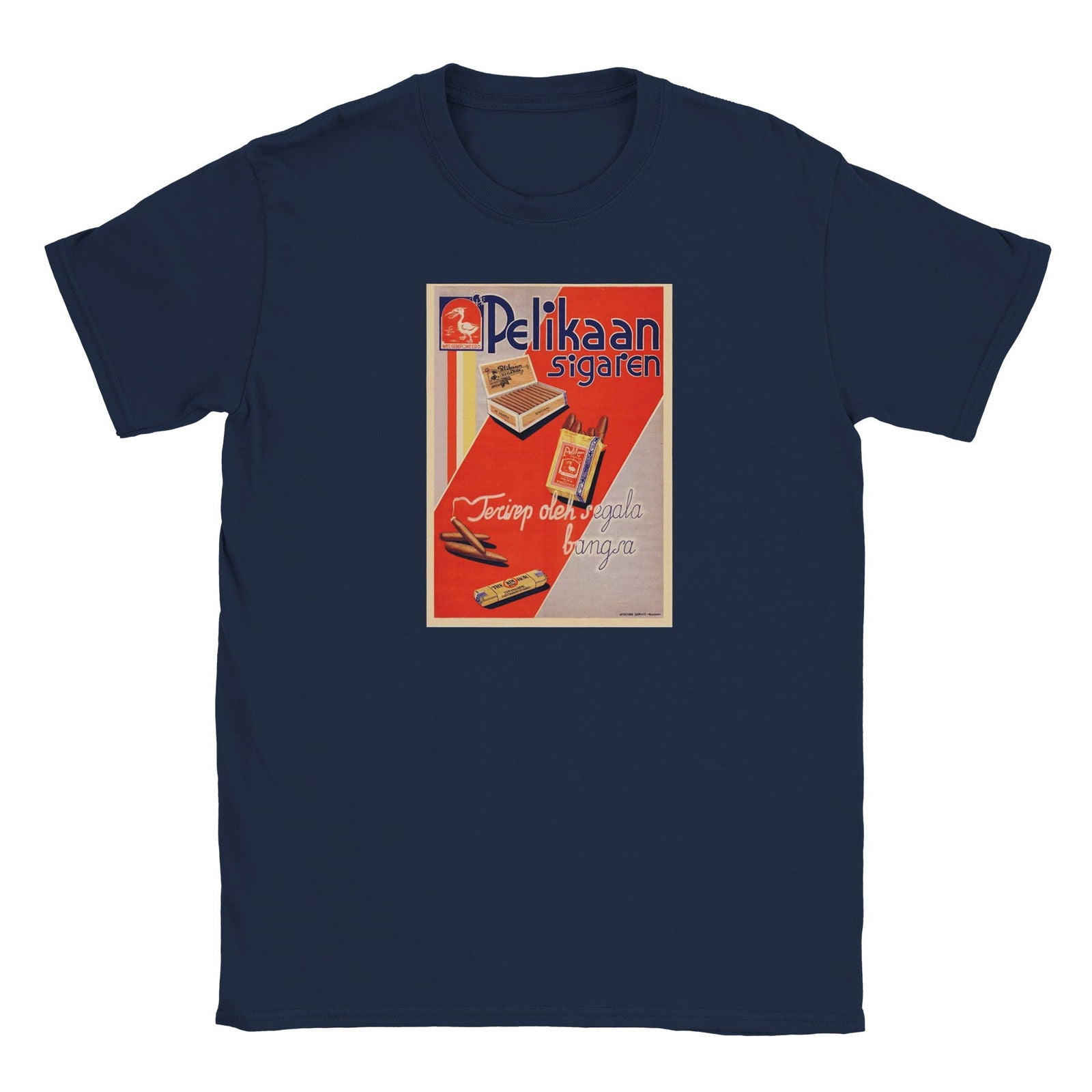 Pelikaan sigaren | T-shirt Unisex - Tshirt-Fabriek.nl