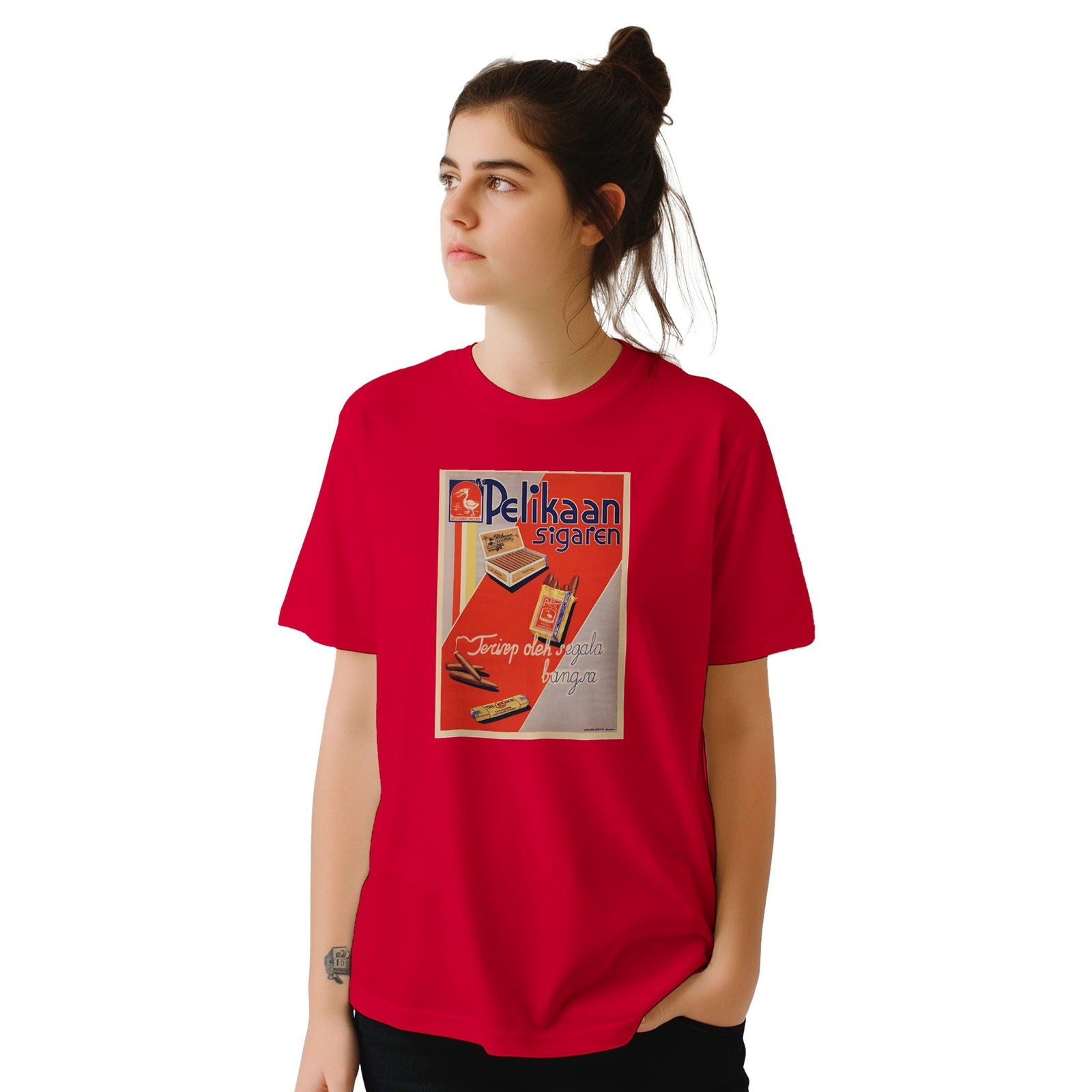 Pelikaan sigaren | T-shirt Unisex - Tshirt-Fabriek.nl