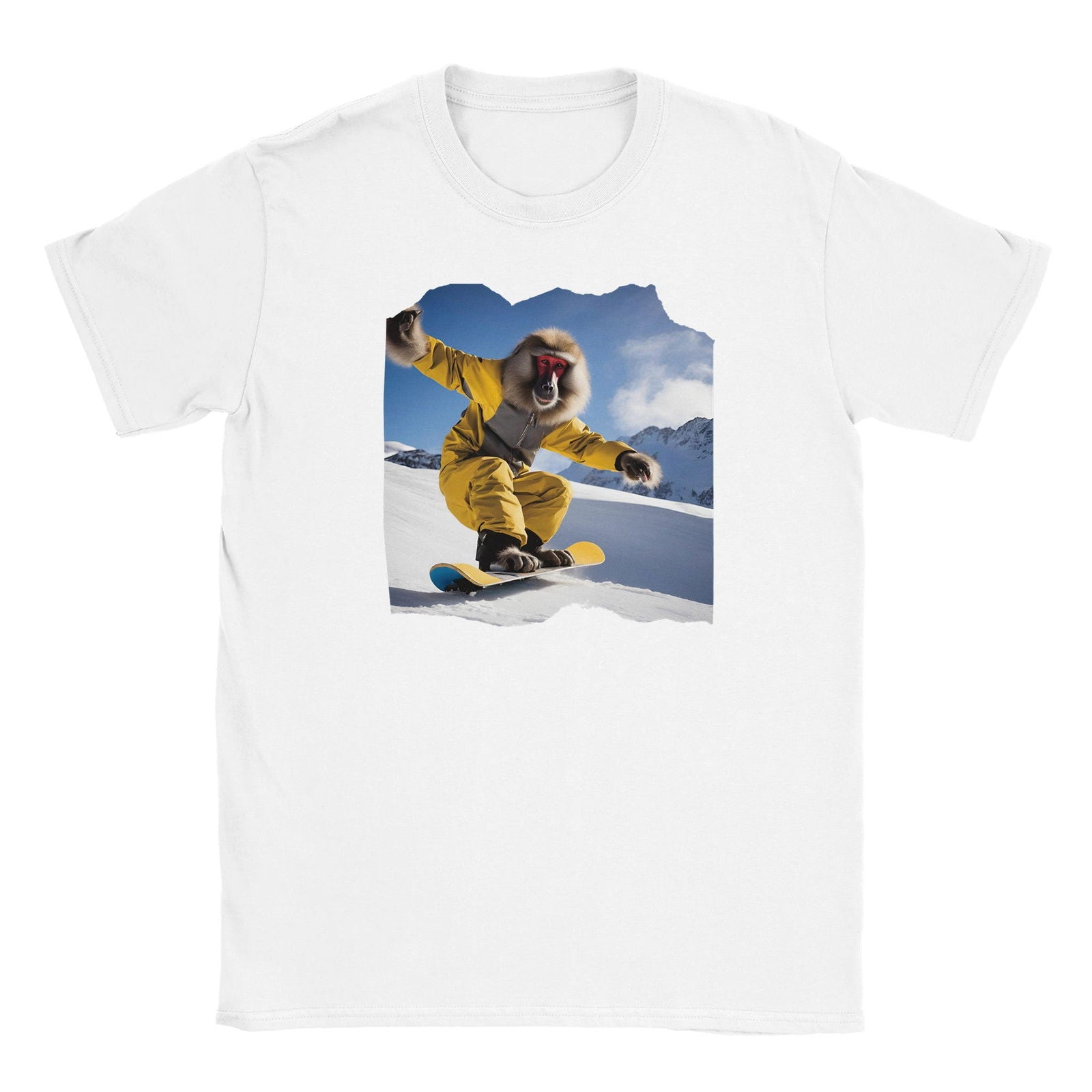 Powder Play Baboon | T-Shirt Unisex - Tshirt-Fabriek.nl