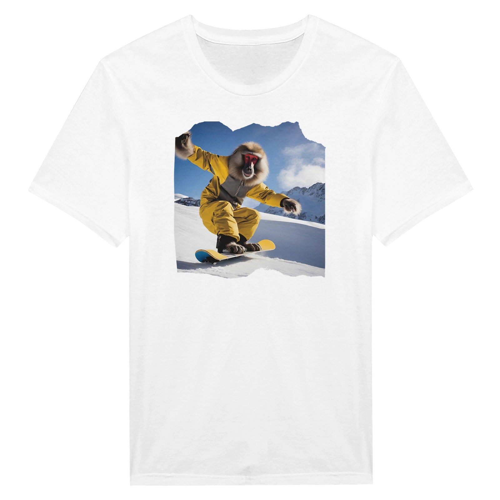 Powder Play Baboon | T-Shirt Unisex - Tshirt-Fabriek.nl