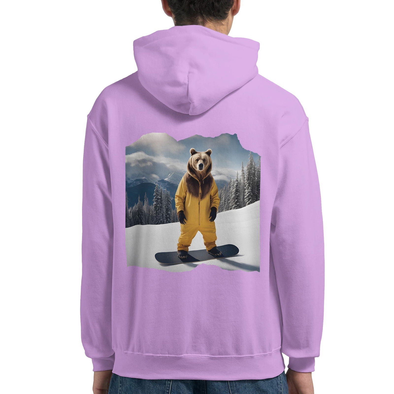 Powder Play Bear | Hoodie Unisex - Tshirt-Fabriek.nl