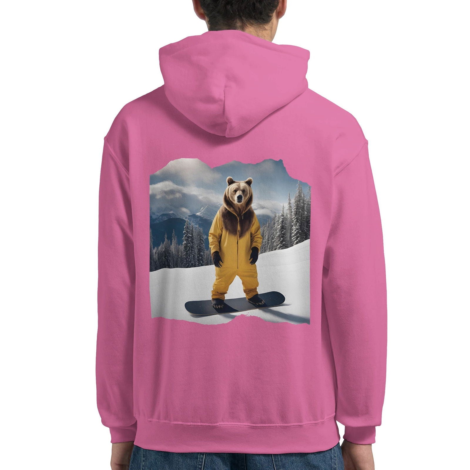 Powder Play Bear | Hoodie Unisex - Tshirt-Fabriek.nl