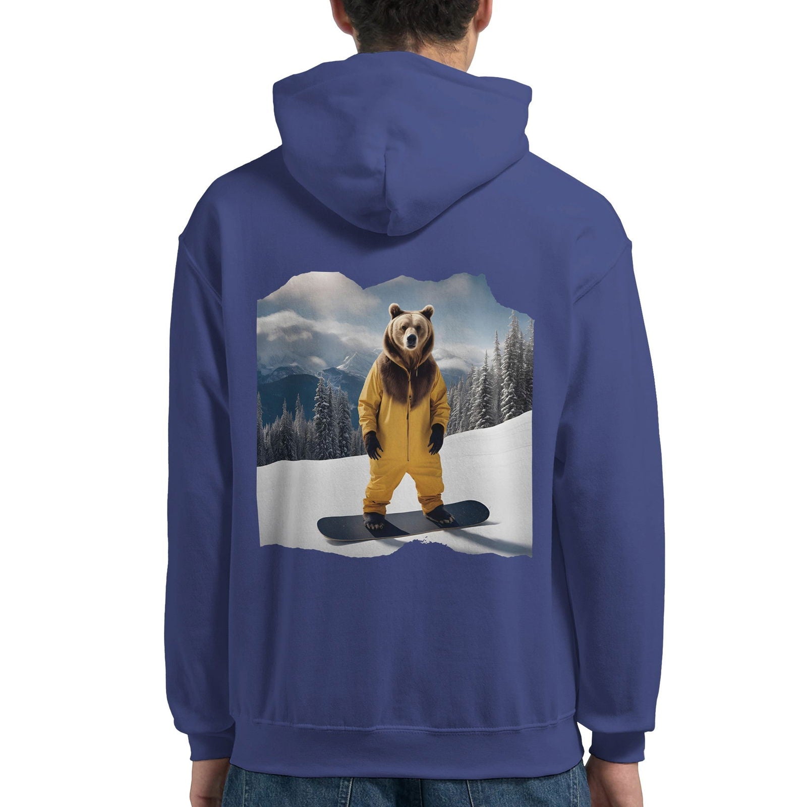 Powder Play Bear | Hoodie Unisex - Tshirt-Fabriek.nl