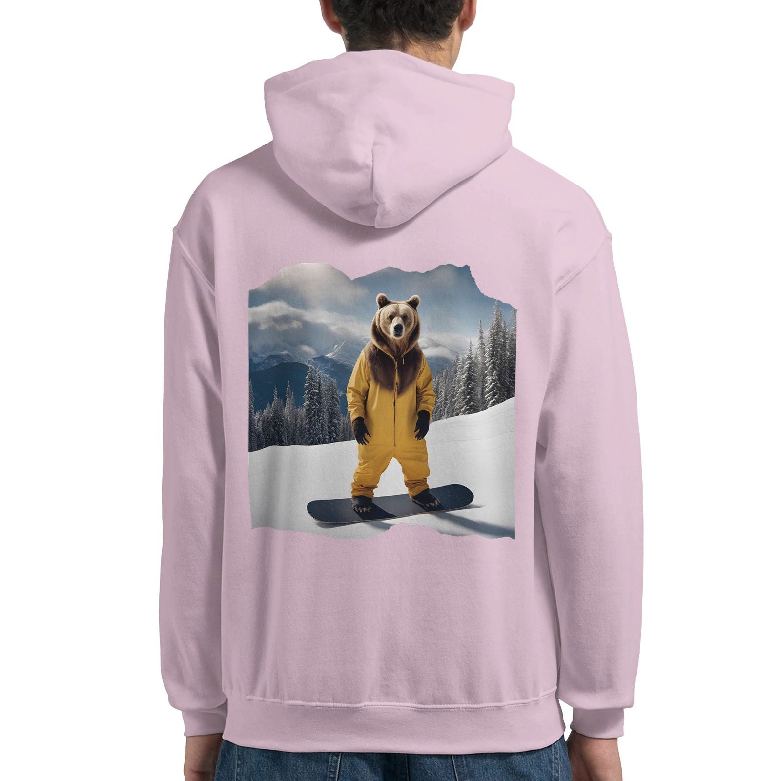 Powder Play Bear | Hoodie Unisex - Tshirt-Fabriek.nl