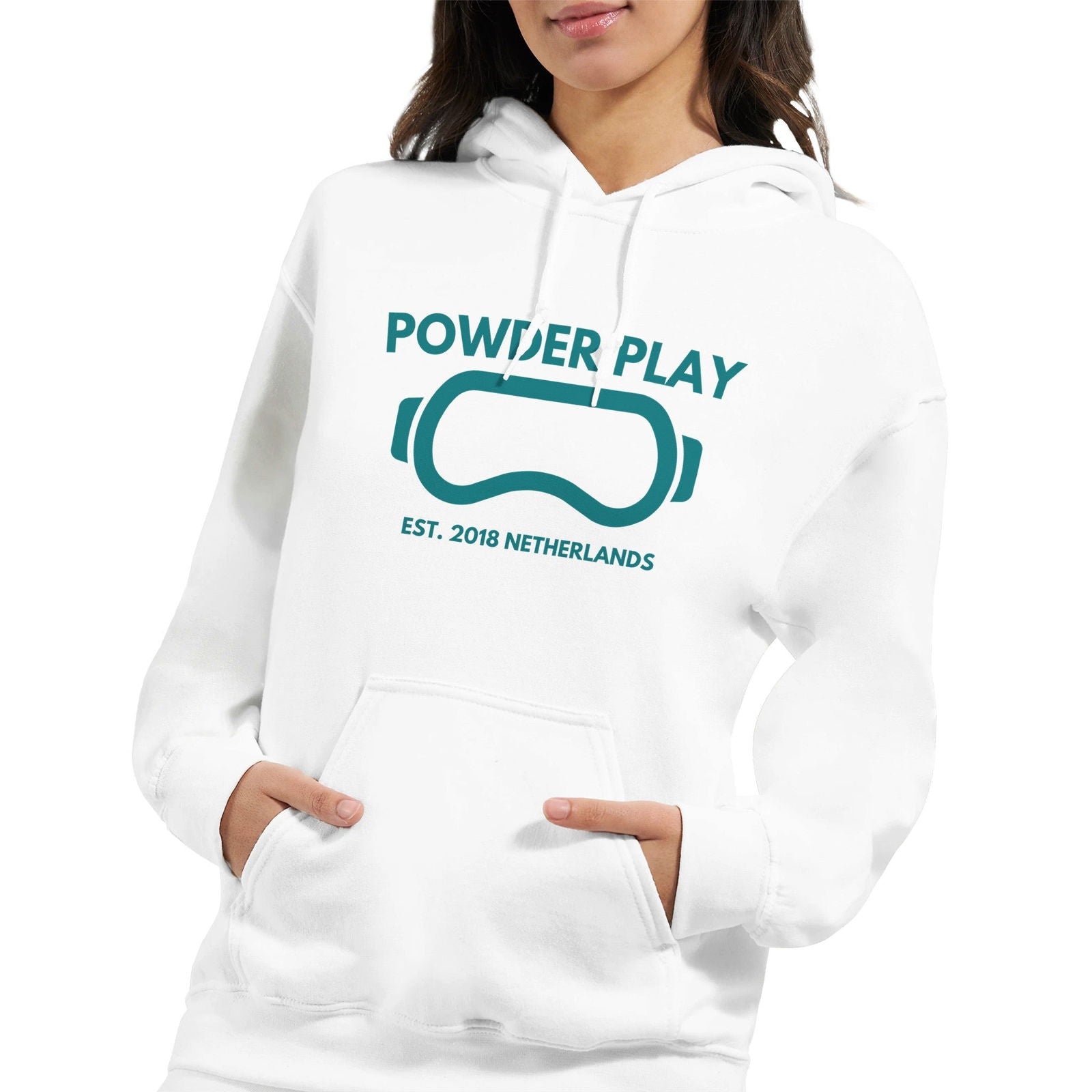 Powder Play Bear | Hoodie Unisex - Tshirt-Fabriek.nl