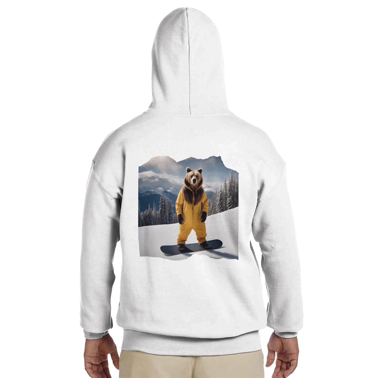 Powder Play Bear | Hoodie Unisex - Tshirt-Fabriek.nl