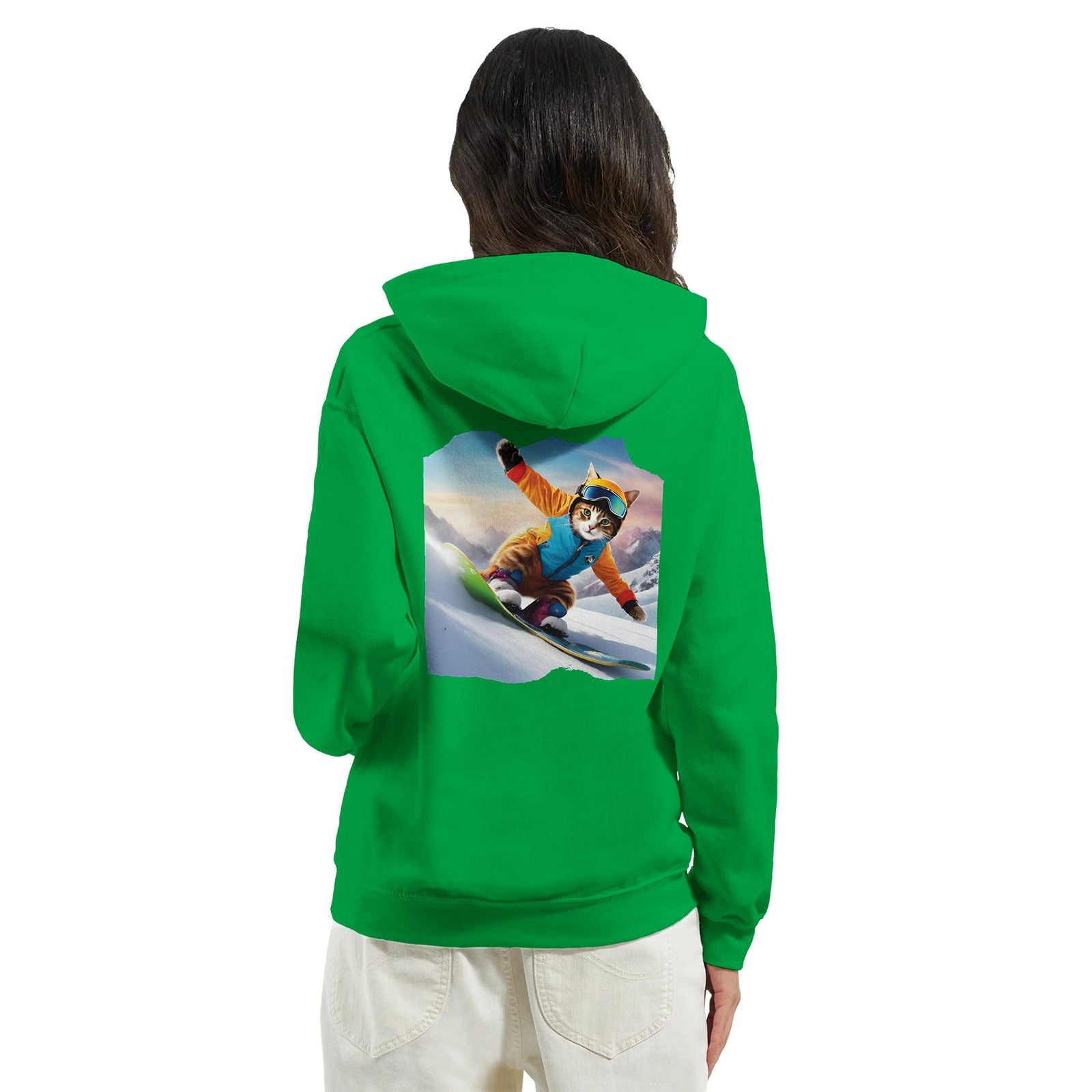 Powder Play Cat | Hoodie Unisex - Tshirt-Fabriek.nl