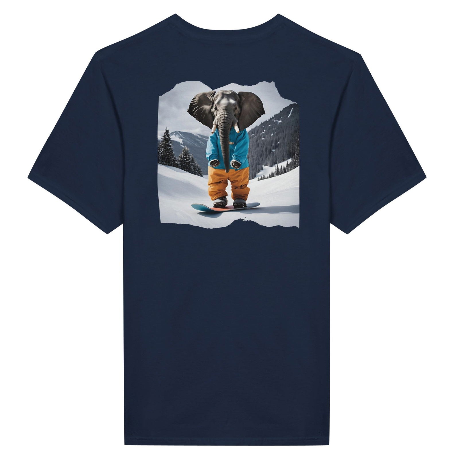 Powder Play Elephant | T-Shirt Unisex - Tshirt-Fabriek.nl