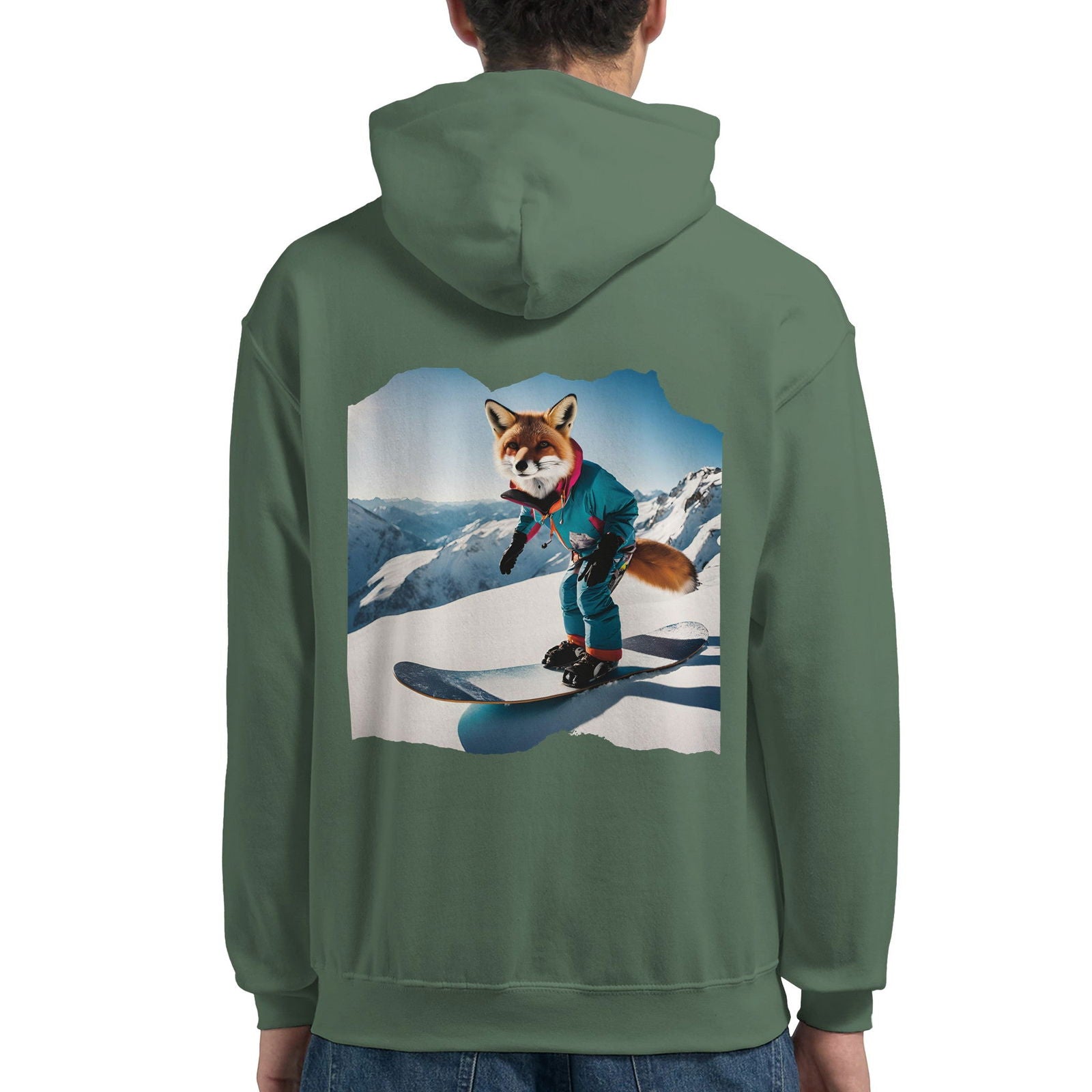 Powder Play Fox | Hoodie Unisex - Tshirt-Fabriek.nl