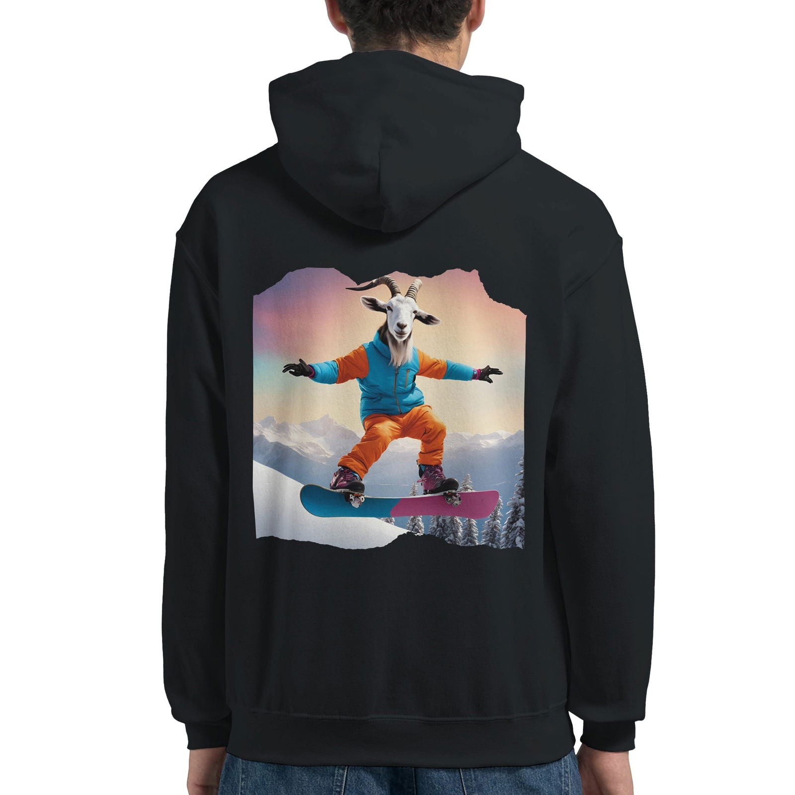 Powder Play Goat | Hoodie Unisex - Tshirt-Fabriek.nl