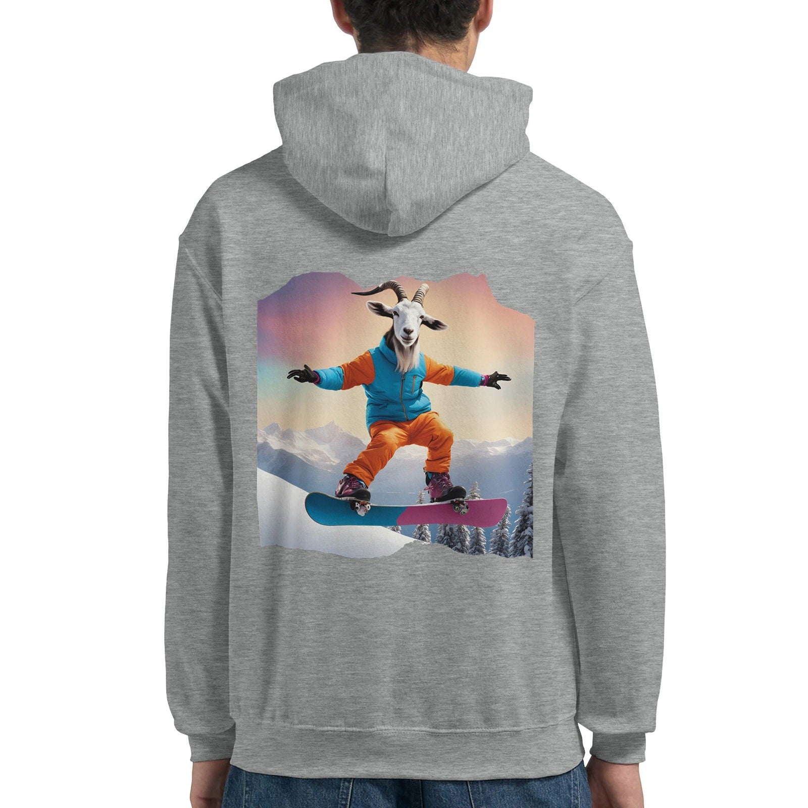 Powder Play Goat | Hoodie Unisex - Tshirt-Fabriek.nl